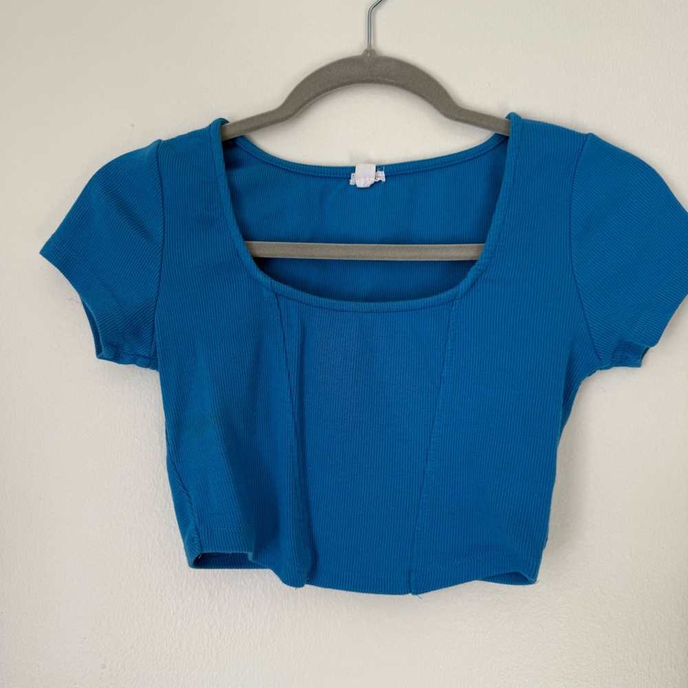 Cobalt Blue Garage Women's Crop Top